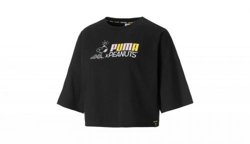 Puma x Peanuts Womens Tee čierne 531158_01