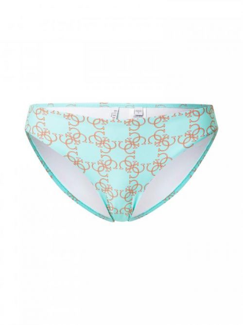 GUESS Bikinové nohavičky  mätová / svetlohnedá