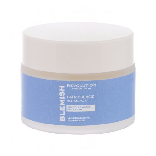 Revolution Skincare Blemish Salicylic Acid & Zinc PCA Purifying Water Gel Cream 50 ml pleťový gél na všetky typy pleti; na mastnú pleť