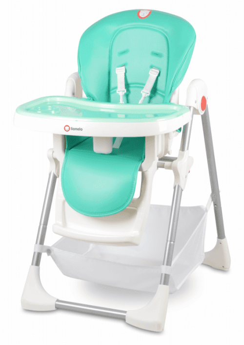 Lionelo Jedálenská stolička LINN PLUS TURQUOISE