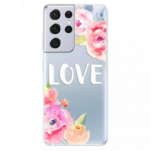 Odolné silikónové puzdro iSaprio - Love - Samsung Galaxy S21 Ultra
