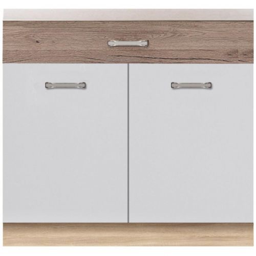 Skrinka do kuchyne Econo 7D Sonoma/Biely/San Remo