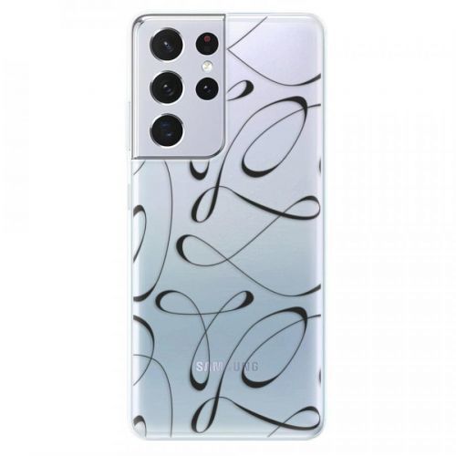Odolné silikónové puzdro iSaprio - Fancy - black - Samsung Galaxy S21 Ultra