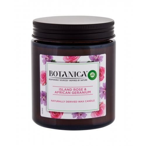 Air Wick Botanica Island Rose & African Geranium 205 g vonná sviečka unisex