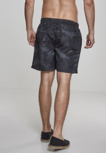 Urban Classics Camo Swim Shorts dark camouflage - S