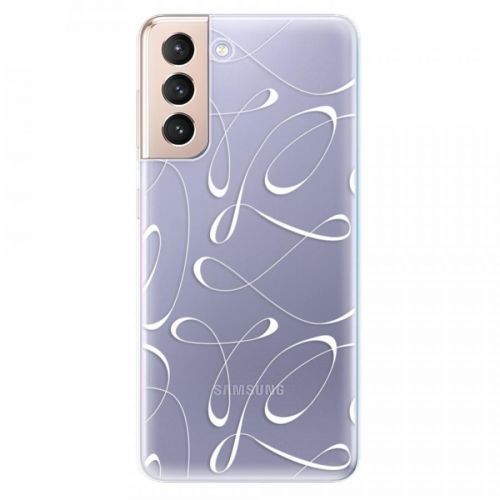 Odolné silikónové puzdro iSaprio - Fancy - white - Samsung Galaxy S21