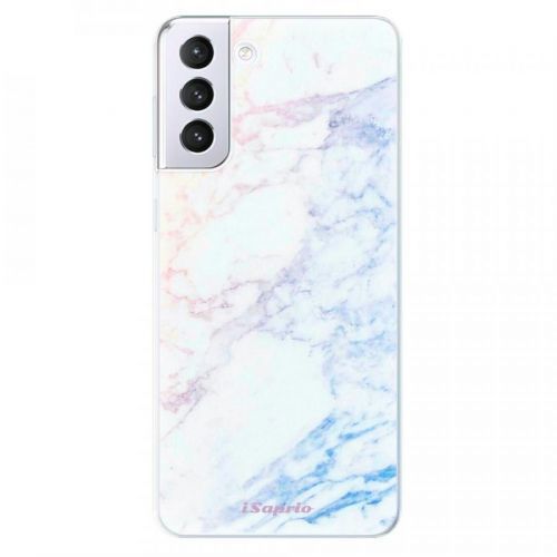 Odolné silikónové puzdro iSaprio - Raibow Marble 10 - Samsung Galaxy S21+