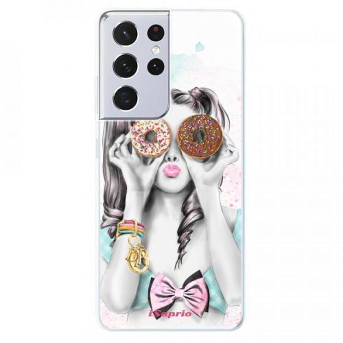 Odolné silikónové puzdro iSaprio - Donuts 10 - Samsung Galaxy S21 Ultra