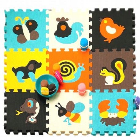 HK038 Farebné penové puzzle 30 x 30 cm - EVA 9ks