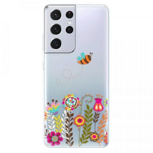 Odolné silikónové puzdro iSaprio - Bee 01 - Samsung Galaxy S21 Ultra