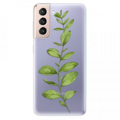 Odolné silikónové puzdro iSaprio - Green Plant 01 - Samsung Galaxy S21
