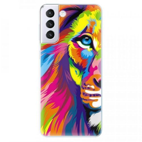 Odolné silikónové puzdro iSaprio - Rainbow Lion - Samsung Galaxy S21+