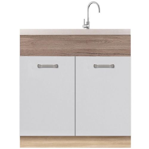 Skrinka do kuchyne Econo 12D Sonoma/Biely/San Remo