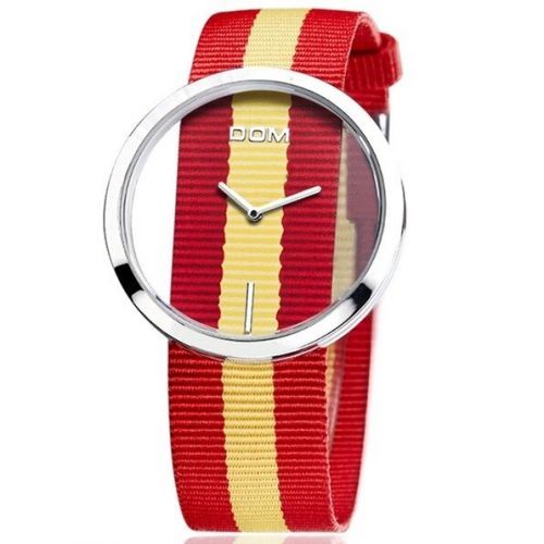Dámske Hodinky DOM Ladies-Červená/Žltá KP7102