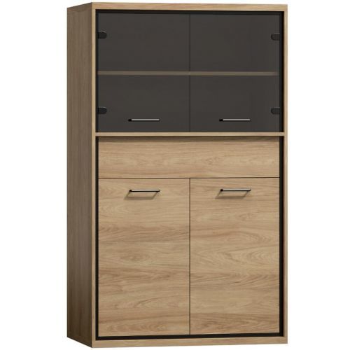 Vitrína M5 Mediolan Natural Hikora