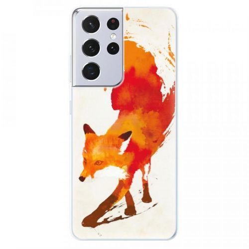 Odolné silikónové puzdro iSaprio - Fast Fox - Samsung Galaxy S21 Ultra