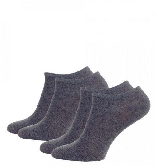 TOMMY HILFIGER - 2PACK sivé členkové ponožky