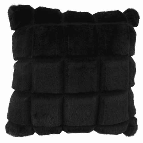 Polštář, černá, 45x45, VANKO TYP 5