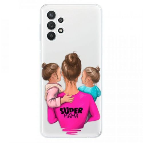Odolné silikónové puzdro iSaprio - Super Mama - Two Girls - Samsung Galaxy A32 5G