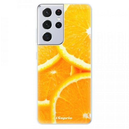 Odolné silikónové puzdro iSaprio - Orange 10 - Samsung Galaxy S21 Ultra