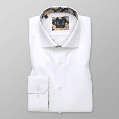 Pánska košeľa Slim Fit s farebnými kvetinovými prvkami 12544