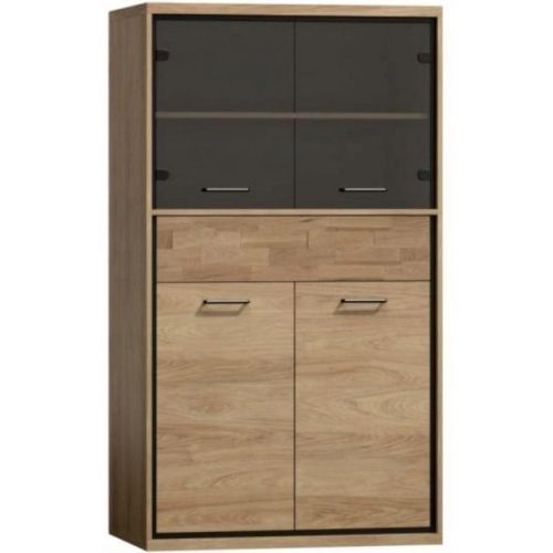 Vitrína M5 Mediolan Doska Natural Hikora