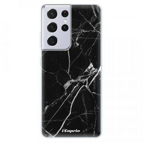 Odolné silikónové puzdro iSaprio - Black Marble 18 - Samsung Galaxy S21 Ultra