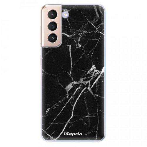 Odolné silikónové puzdro iSaprio - Black Marble 18 - Samsung Galaxy S21