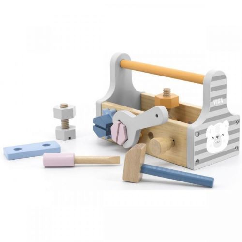 Viga Drevená basa s náradím