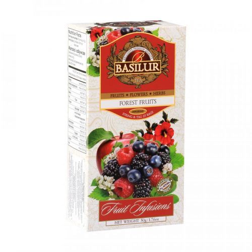 BASILUR Fruit Forest Fruits ovocný čaj 25 vrecúšok
