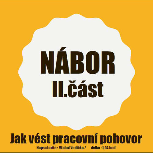 Nábor - Jak vést pracovní pohovory (II. část) - Michal Vodička (mp3 audiokniha)