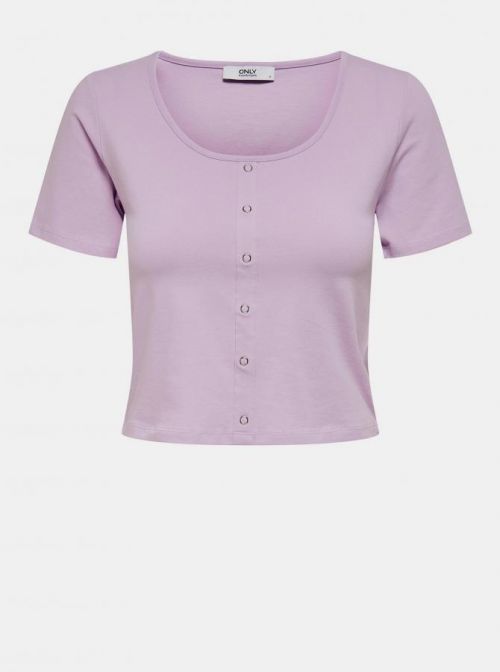 Svetlofialový crop top ONLY Penelope
