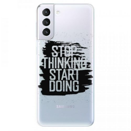 Odolné silikónové puzdro iSaprio - Start Doing - black - Samsung Galaxy S21+