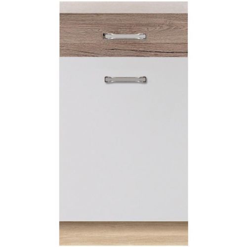 Skrinka do kuchyne Econo 3D Sonoma/Biely/San Remo