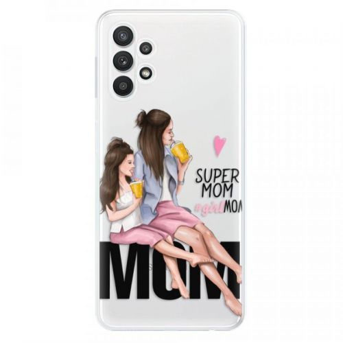 Odolné silikónové puzdro iSaprio - Milk Shake - Brunette - Samsung Galaxy A32 5G