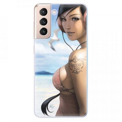 Odolné silikónové puzdro iSaprio - Girl 02 - Samsung Galaxy S21