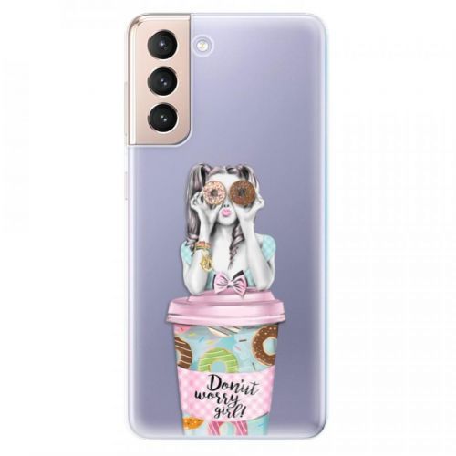 Odolné silikónové puzdro iSaprio - Donut Worry - Samsung Galaxy S21