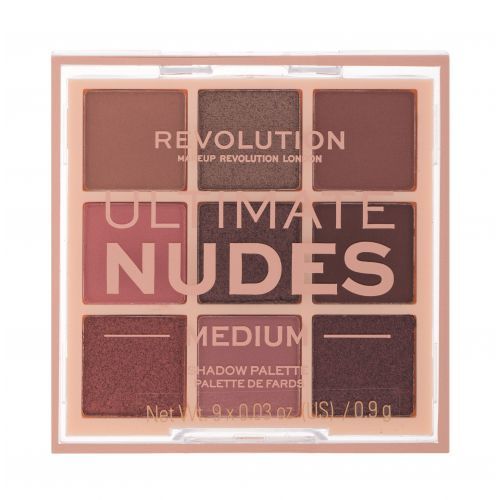 Makeup Revolution London Ultimate Nudes 8,1 g očný tieň pre ženy Medium bez trblietok; s trblietkami