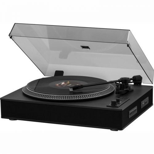 Gramofón Sencor STT 510UBA čierny... Gramofon, 33/45 rpm, Bluetooth připojení, stereo reproduktory 10 W, předzesilovač, řemínkový pohon, ripování na U