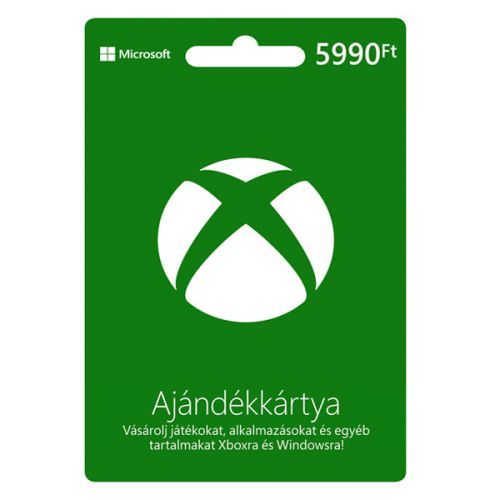 Xbox Store 5 990 HUF - elektronikus pénztárca