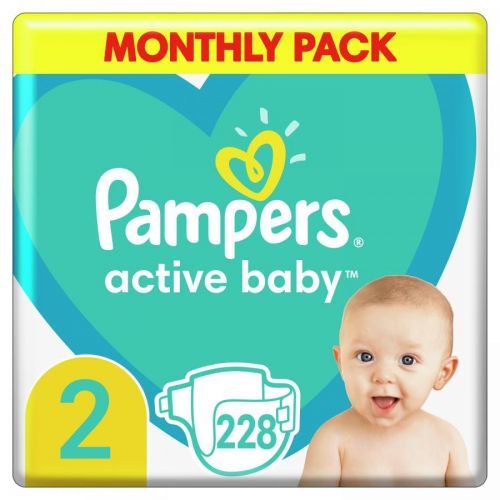 Pampers Active Baby S2 4-8kg, 228ks