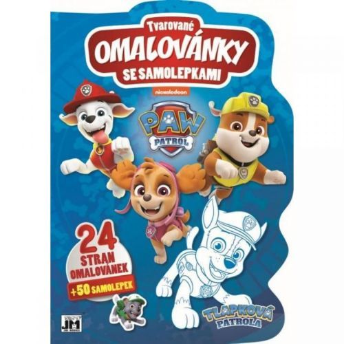JIRI MODELS Tvarované omaľovánky Tlapková patrola