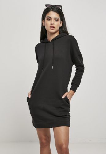 Urban Classics Ladies Organic Oversized Terry Hoody Dress black - XS