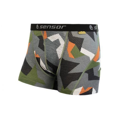 Pánske trenky Sensor MERINO Impress safari / camo 19200023