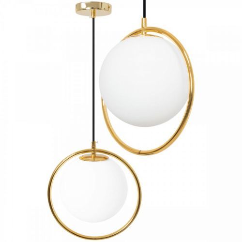 Stropní svítidlo Ball bílé/zlaté
