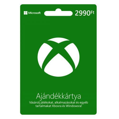 Xbox Store 2 990 HUF - elektronikus pénztárca