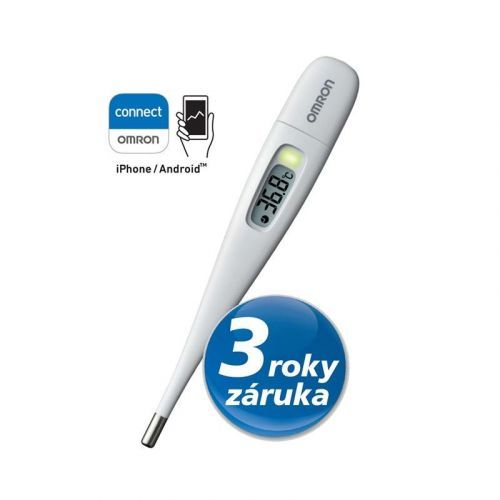 Teplomer Omron Eco Temp Intelli IT MC-280B... Sledujte svoji tělesnou teplotu, rychlé výsledky, kompatibilní s OMRON connect.