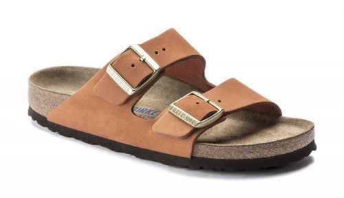 Birkenstock Arizona SFB Nubuck Pecan Narrow Fit hnedé 1019042