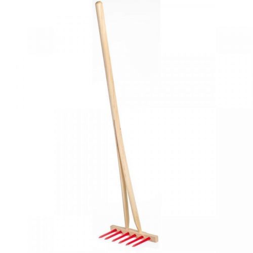 Hrable drevené s 6 hrotmi červené 90 cm