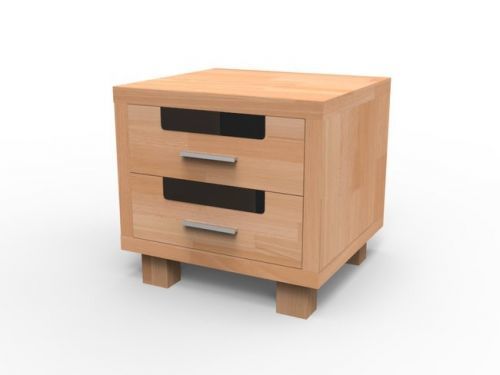 Texpol Nočný stolík SALMA - z dubového masívu